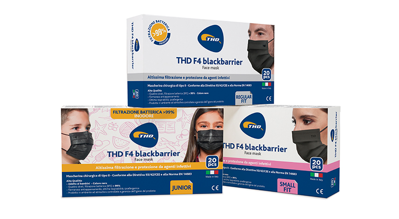 THD Face Mask F4 blackbarrier 